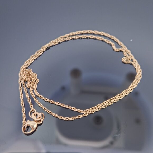 James Avery 14K Yellow Gold Chain Link Necklace 16 Inches 1.9 Grams - Picture 7 of 7